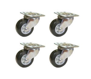 non-locking wheels, 4 pack, fits Shademobile Rolling Umbrella Bases