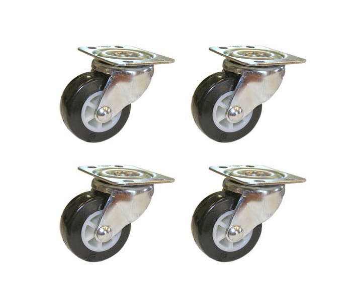 non-locking wheels, 4 pack, fits Shademobile Rolling Umbrella Bases